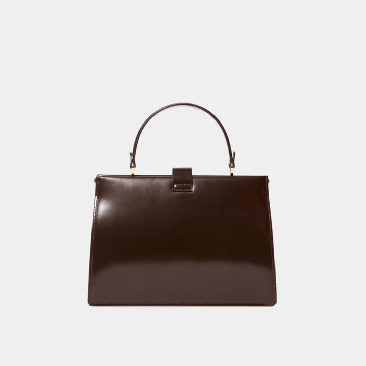 Le sac Elegant Brown Patent Leather 1