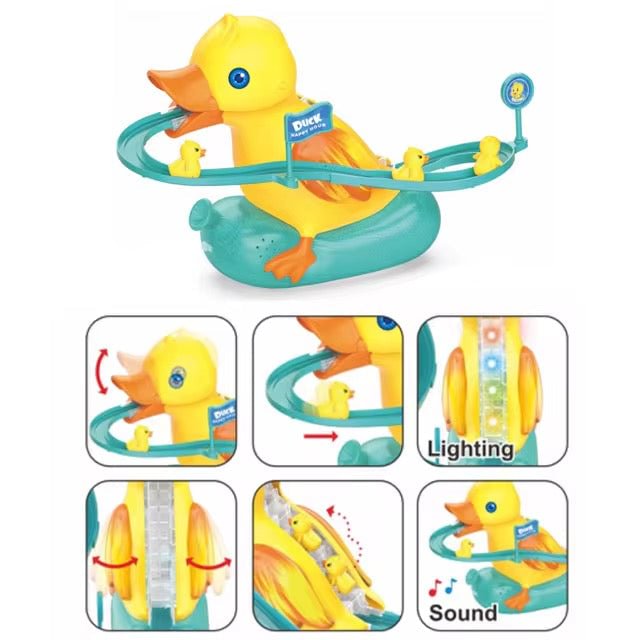 Duck Electric Track Slide Toy 2