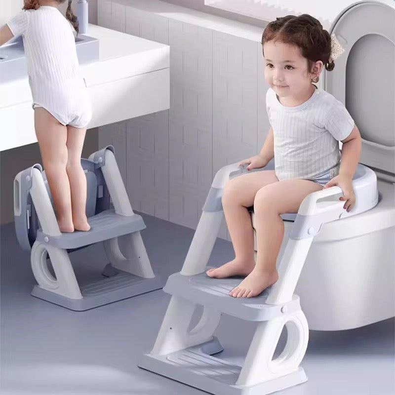 Potty training seat with a step 1