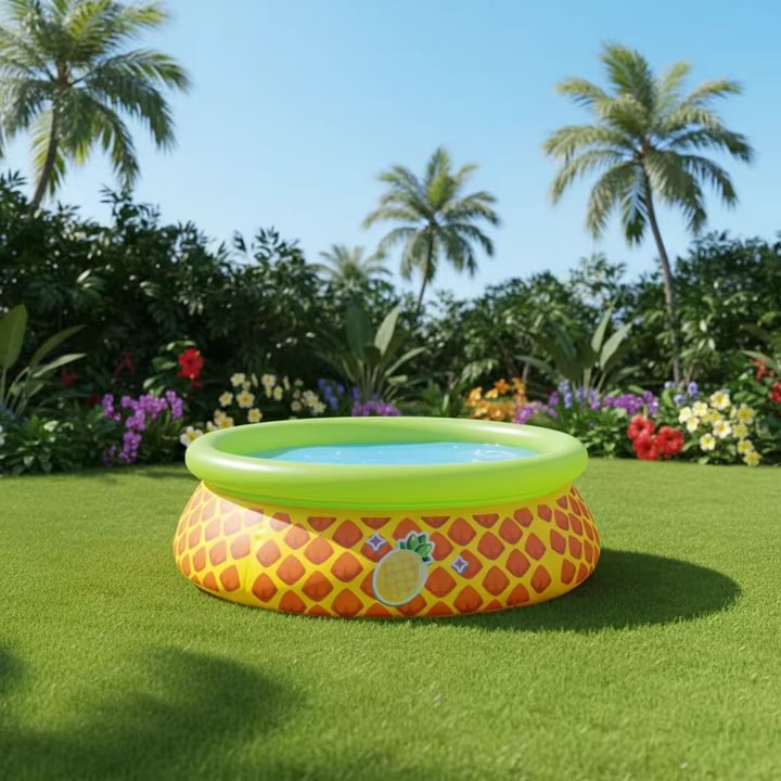 Pineapple Pattern Inflatable Pool 2