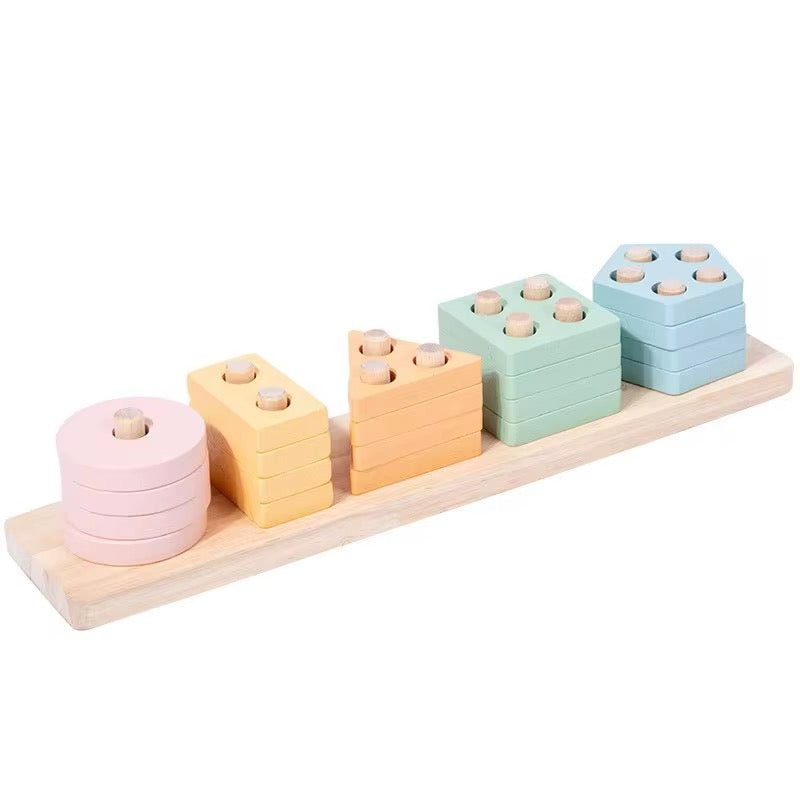 educational wooden geometric sorter board 1