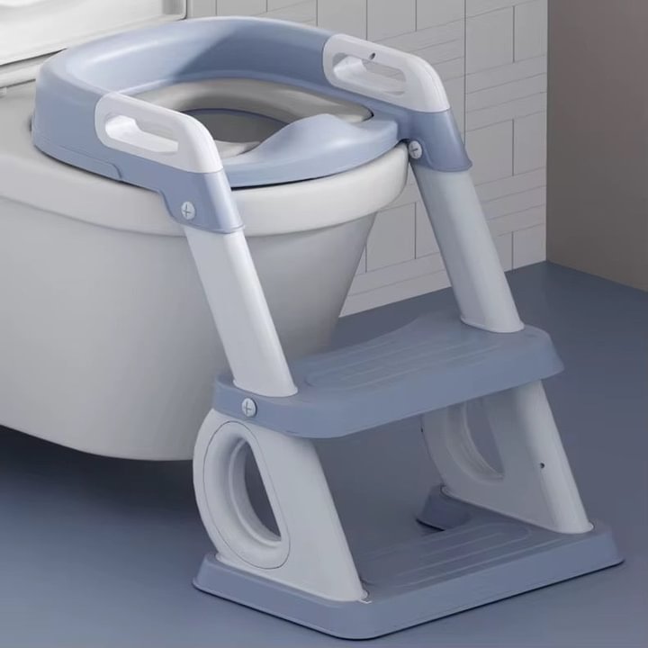 Potty training seat with a step 4