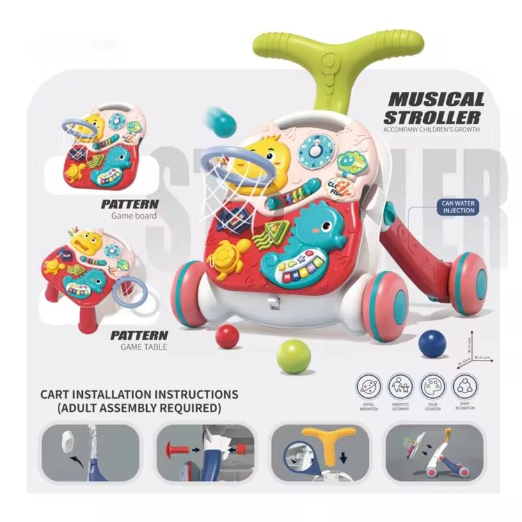 Musical baby walker and table 3 in 1 new edition 3
