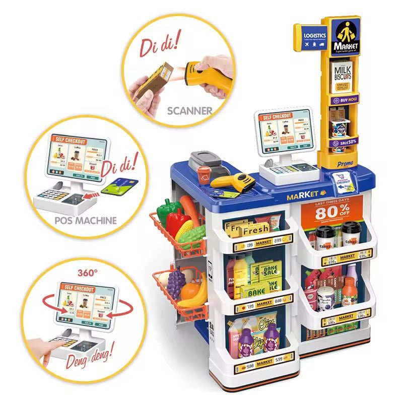 Kids Supermarket Playset 3