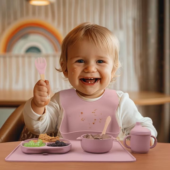 SILICONE BABY CUTLERY SET (6pcs)