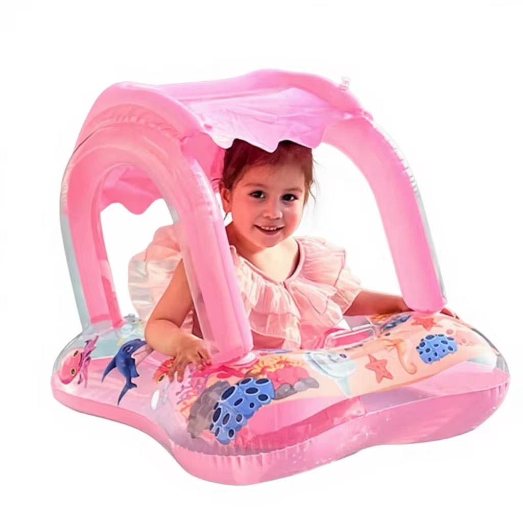 Kids Inflatable Pool Float with Canopy 1