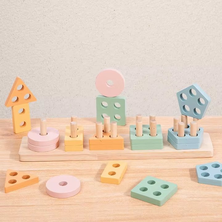 educational wooden geometric sorter board 4