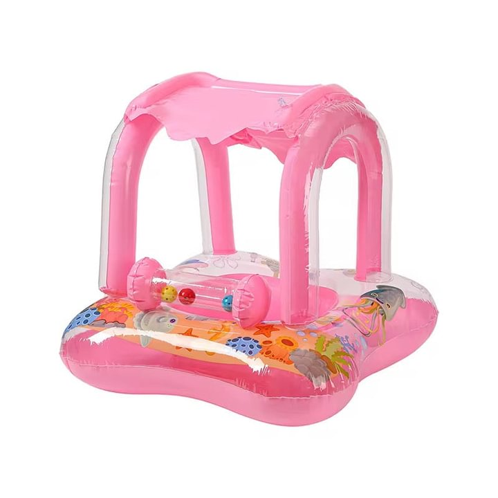 Kids Inflatable Pool Float with Canopy 3