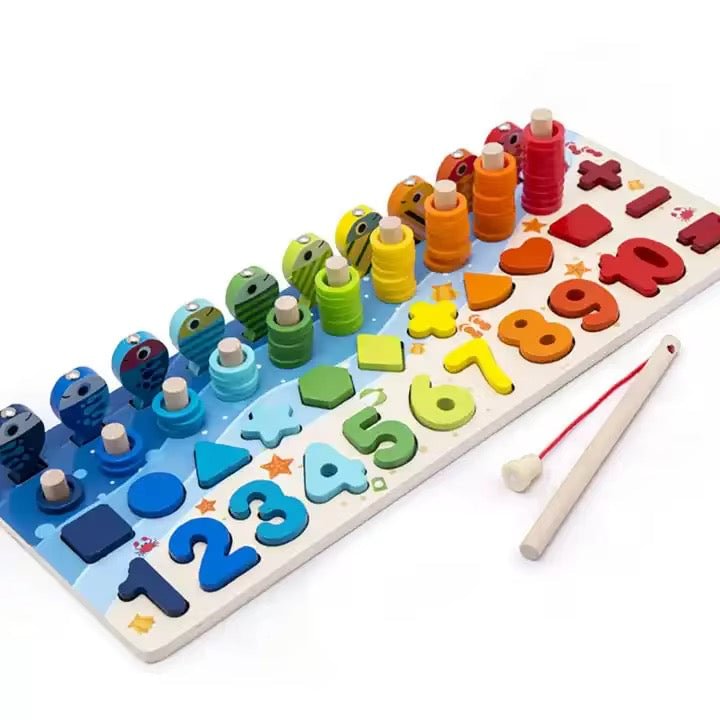 Wooden Number & Fishing Game 1
