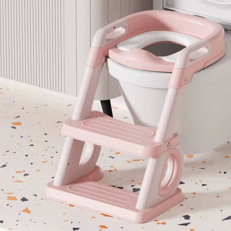 Potty training seat with a step 2