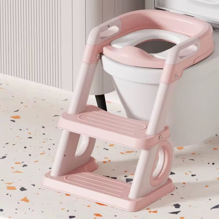 Potty training seat with a step 2