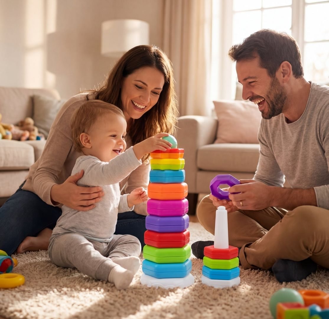 Rainbow Stacking Stars & Rings 3
