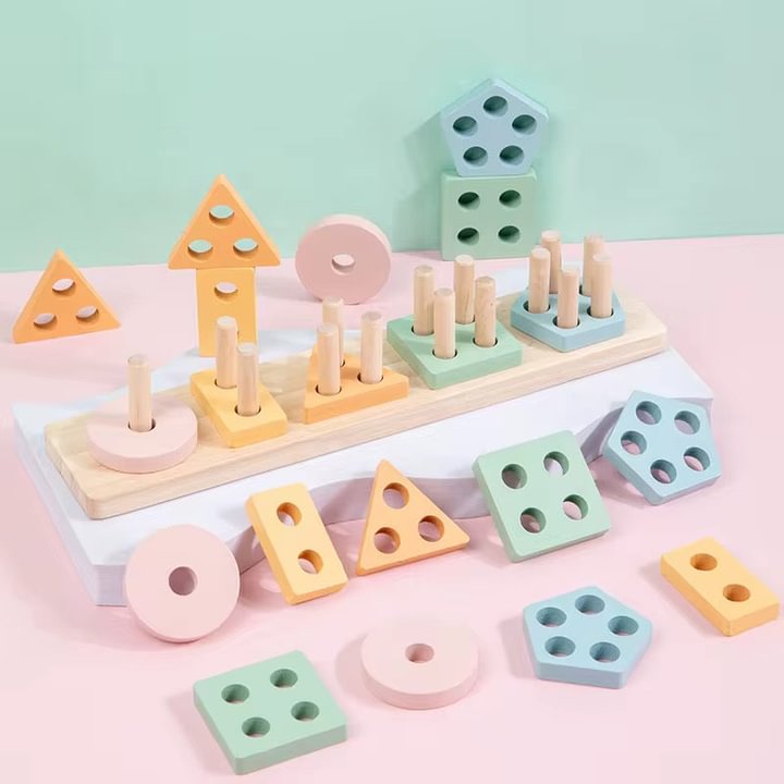 educational wooden geometric sorter board 6