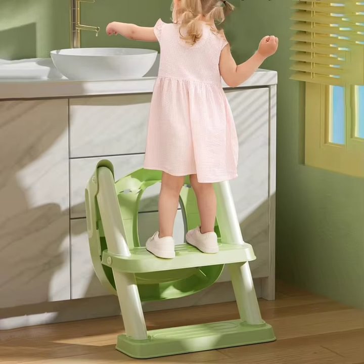 Potty training seat with a step 6