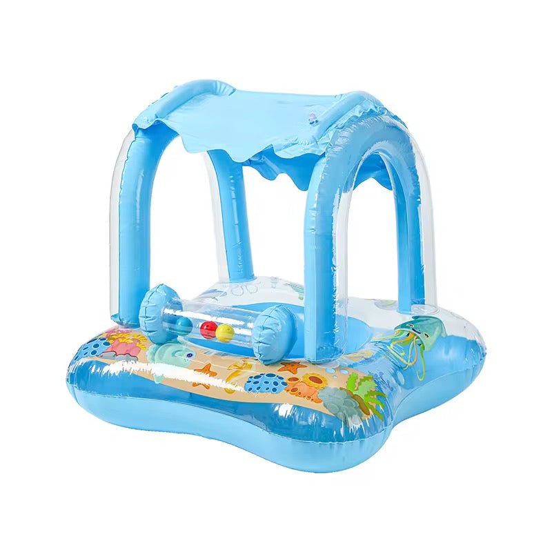 Kids Inflatable Pool Float with Canopy 2