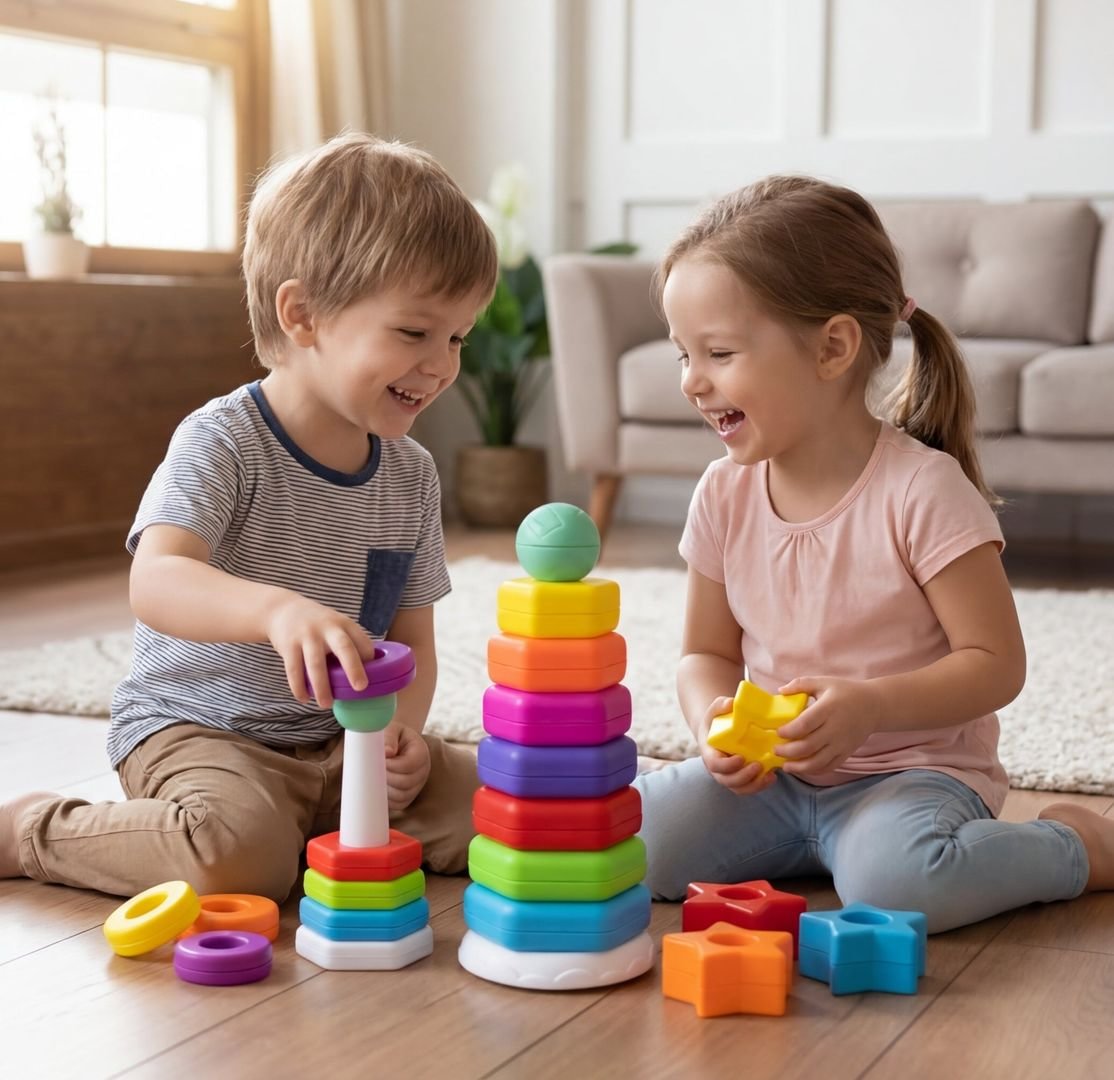 Rainbow Stacking Stars & Rings 2