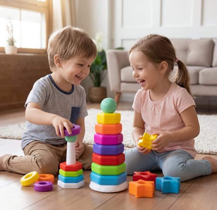 Rainbow Stacking Stars & Rings 2